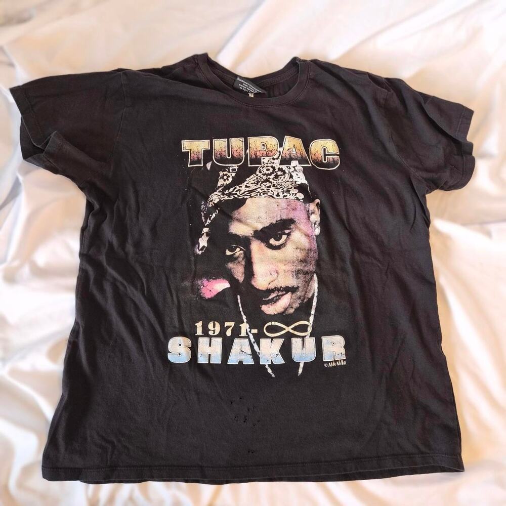 2Pac Shakur Graphic‎ Streetwear Retro Grunge T-Shirt L